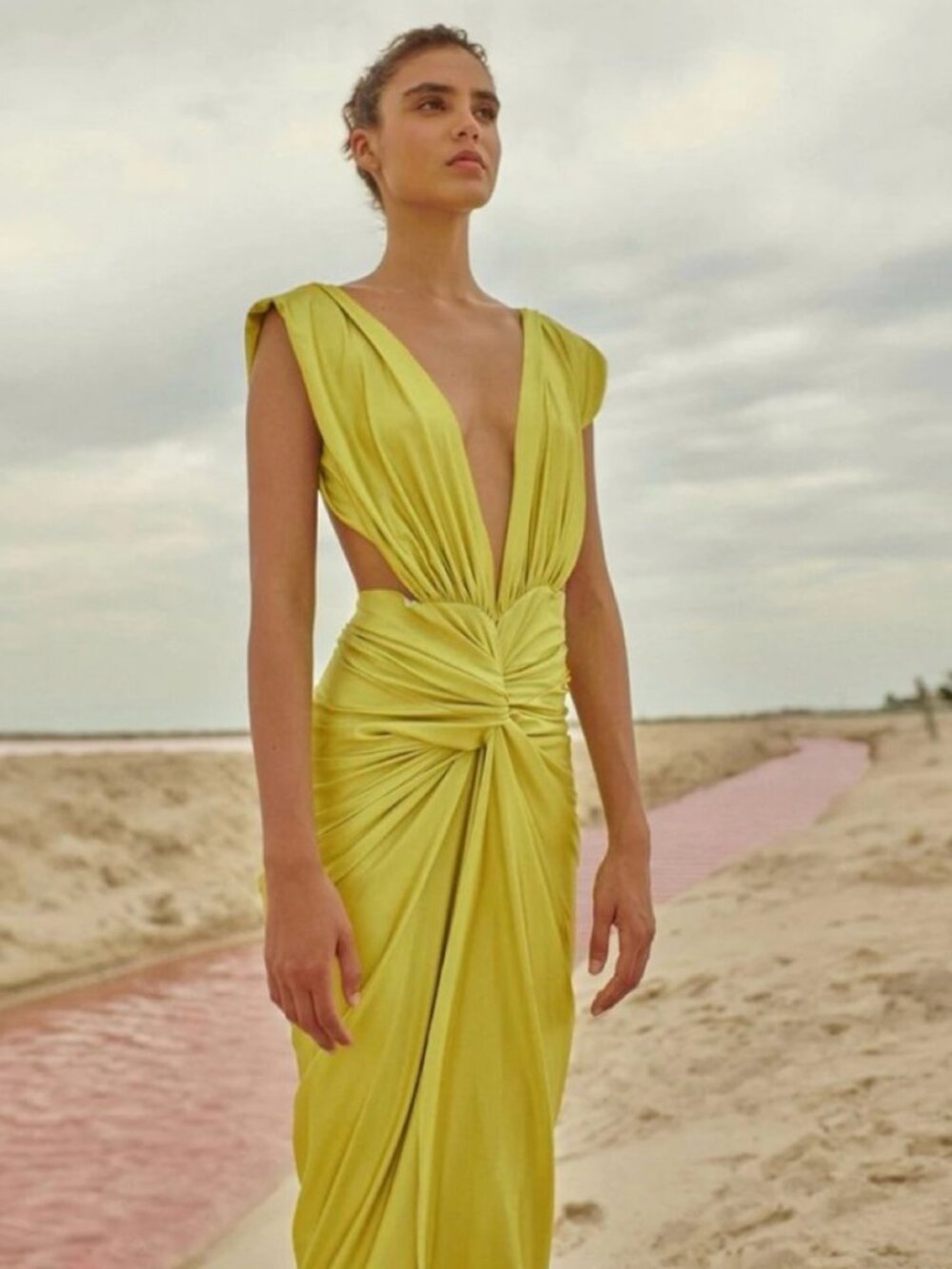 BAOBAB Mia Midi Dress in Green